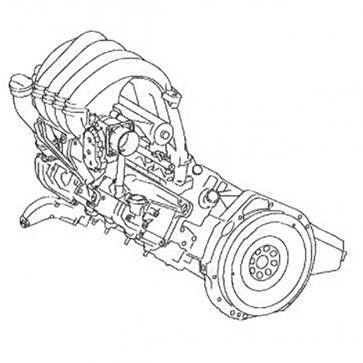 Двигатель контрактный Mercedes-Benz 1,7L 266.940