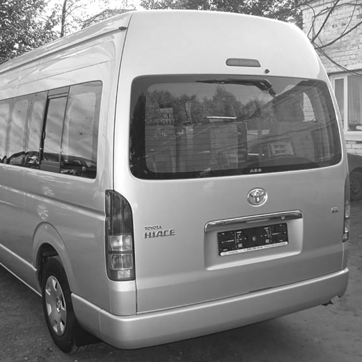 Бампер задний Toyota Hiace Grand Cabin, Wagon '04-'07/ Hiace  VAN '04-'17 контрактный