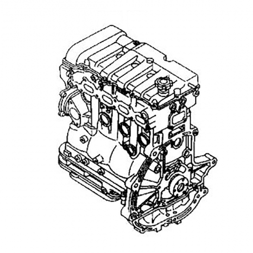 Двигатель контрактный Mazda 2,0L FS-DE, трамблерный