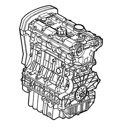 Двигатель контрактный Volvo 2,0L B4204S