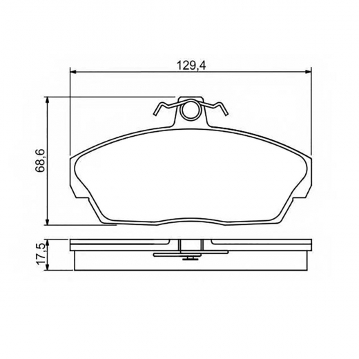 Колодки тормозные передние Fritex 3302-3501170 дисковые