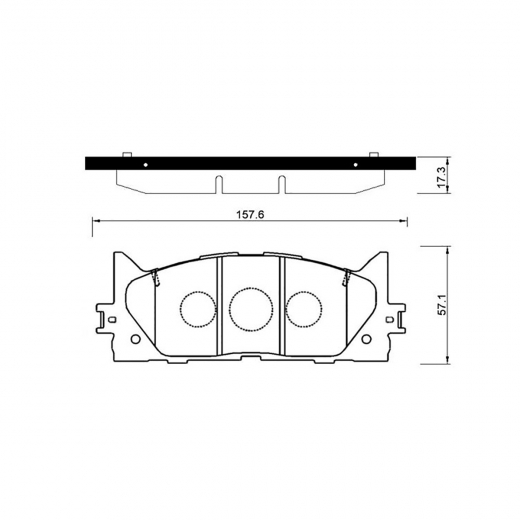 Колодки тормозные передние Toyota 04465-33471 дисковые