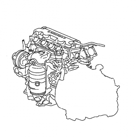 Двигатель контрактный Honda 1,8L R18A i-VTEC