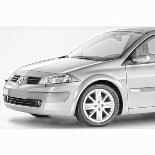 Крыло переднее Renault Megane '02-'09 левое грунт под повторитель API (Тайвань)