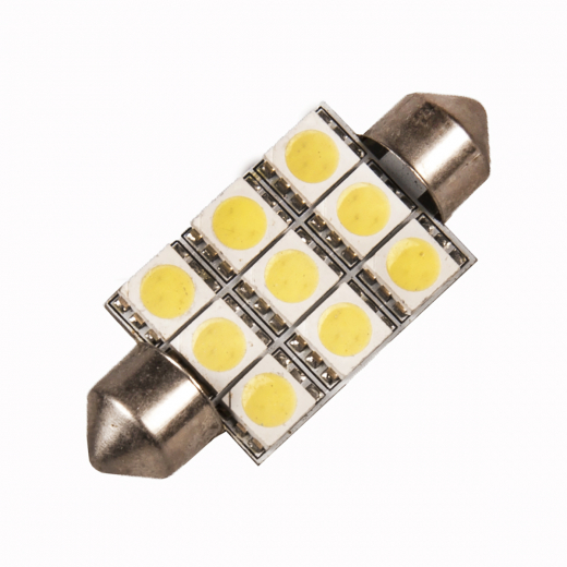 Лампа диод белый C5W DL-FT3814W LED Deon