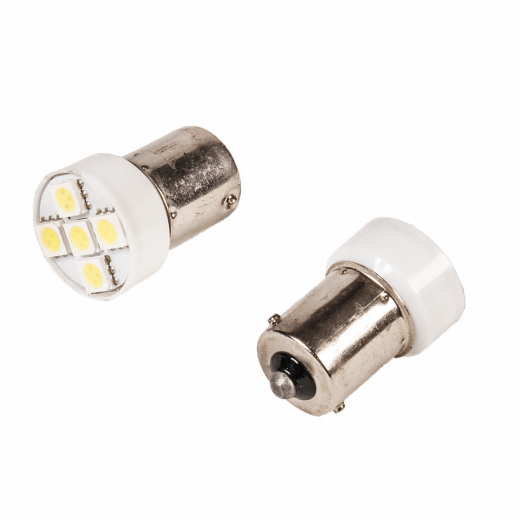 Лампа диод белый P21W DL-115653W (5 диодов) Longtek