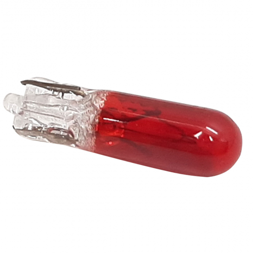 Лампа галоген красный W1,2W 20512R (T5) 12 Valve RED Longtek