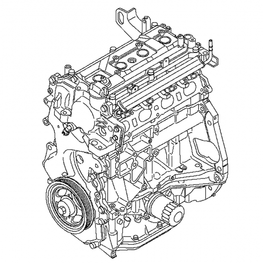 Двигатель контрактный Nissan 2,0L MR20DE