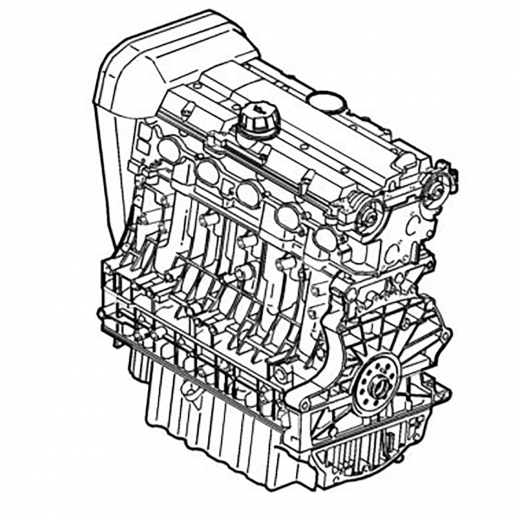 Двигатель контрактный Volvo 2,4L B5244T