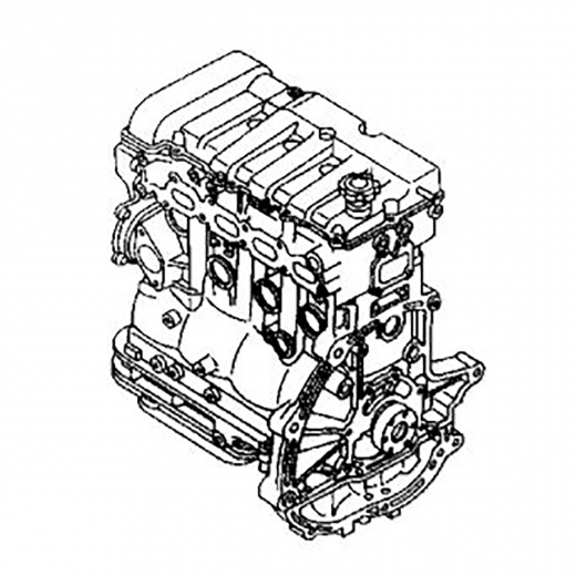 Двигатель контрактный Mazda 1,8L FP-DE, трамблерный
