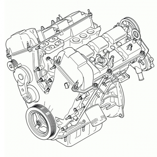 Двигатель контрактный Ford 2,5L LCB