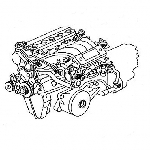 Двигатель контрактный Honda 2,0L G20A '89-'95 Black Top
