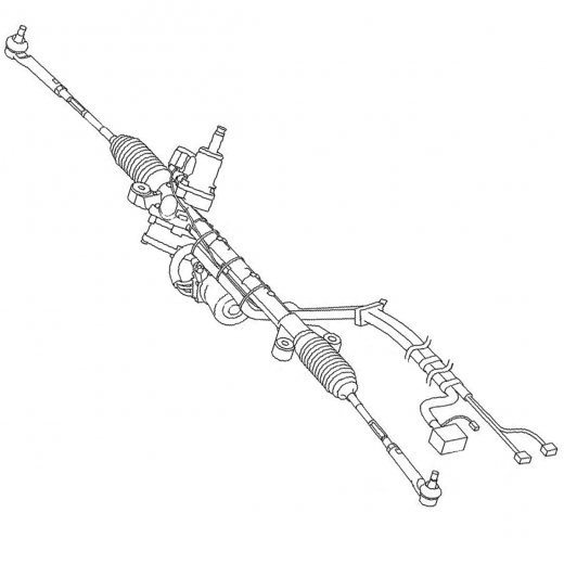 Рейка рулевая Subaru Forester '10-'12 электрическая, левый руль контрактная 4WD