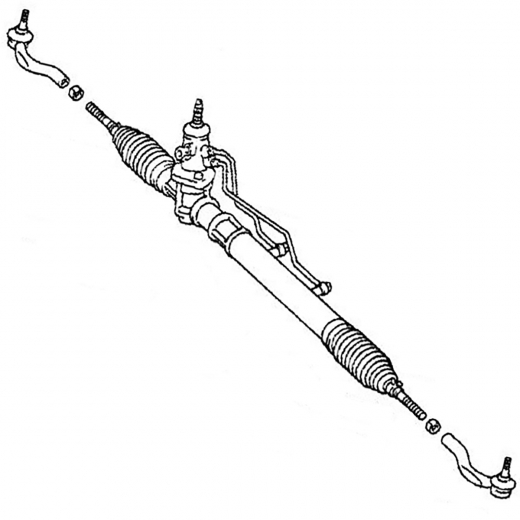Рейка рулевая Toyota Mark-II/ Chaser/ Cresta '96-'01 (GX105) контрактная правый руль 4WD