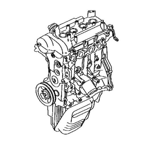 Двигатель контрактный Toyota 1,5L 3SZ-VE VVT-i, продольный