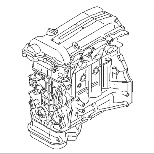 Двигатель контрактный Nissan 2,0L SR20DE, продольный