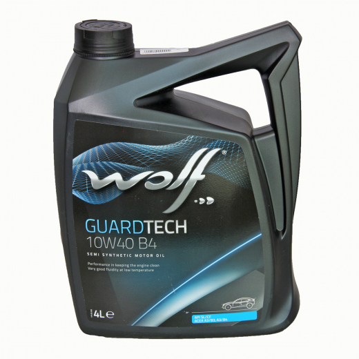 Масло моторное полусинтетическое 10W40 Wolf GuarTech 4л.