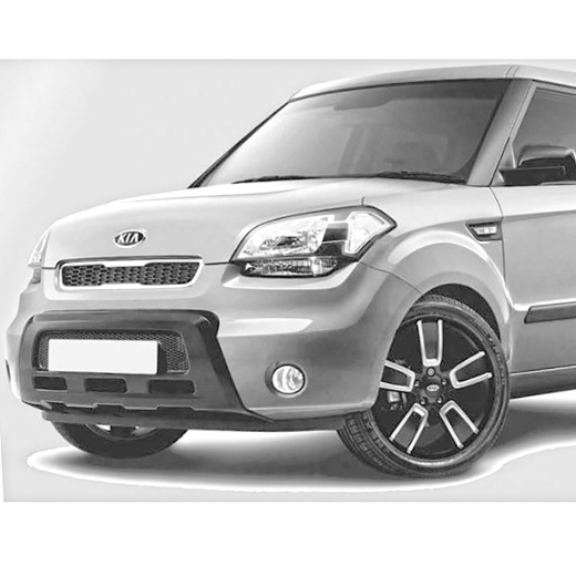 Молдинг бампера Kia Soul '11-'14 передний левый API (Тайвань) 