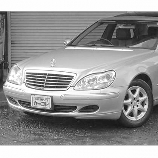 Молдинг бампера Mercedes-Benz S W220 '02-'05 передний левый с отверстиями под парктроники API (Тайвань)