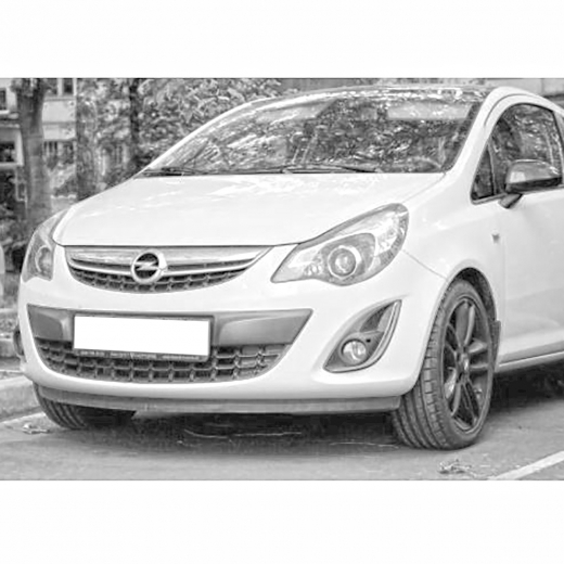 Накладка бампера (губа) Opel Corsa '06-'14 передняя правая низ API (Тайвань) 