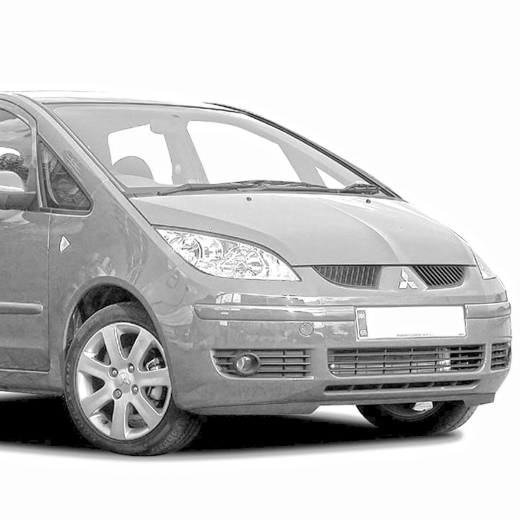Решетка радиатора Mitsubishi Colt (EU-spec) '04-'09 левая API (Тайвань)