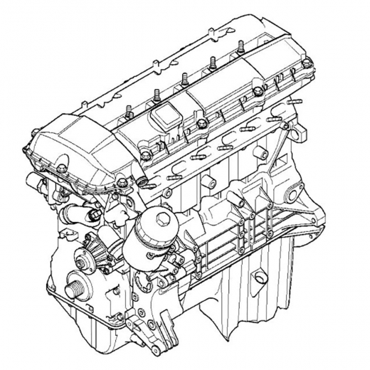 Двигатель контрактный Bmw 3,0L M54B30-306S3
