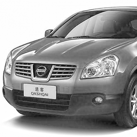 Решетка радиатора Nissan Qashqai '06-'10/ Dualis '07-'14 (Китай)