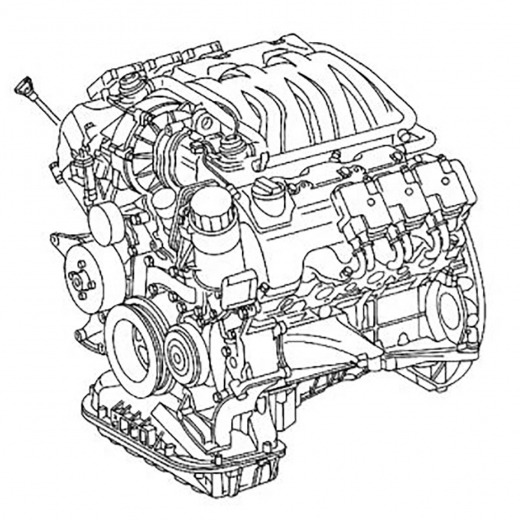 Двигатель контрактный Mercedes-Benz 2,6L 112.912