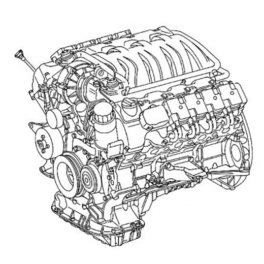 Двигатель контрактный Mercedes-Benz 5,0L 113.960