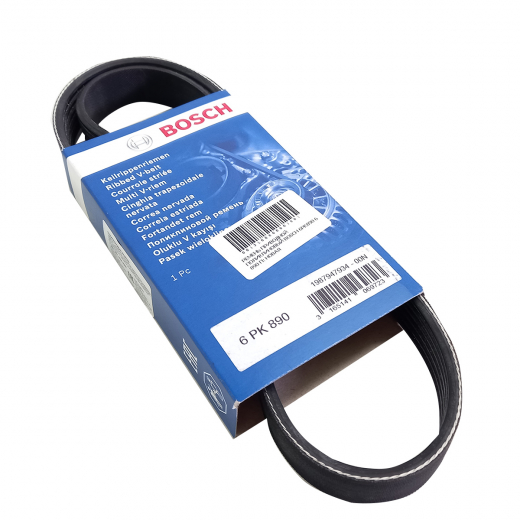 Ремень приводной поликлиновый (6x890мм.) Bosch 6PK890