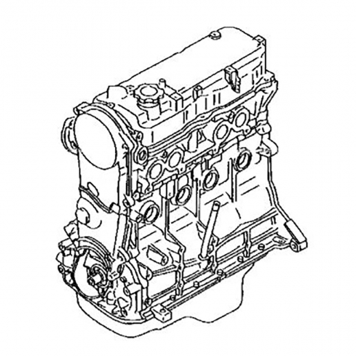 Двигатель контрактный Mazda 2,0L FE-E EGR '02-'10