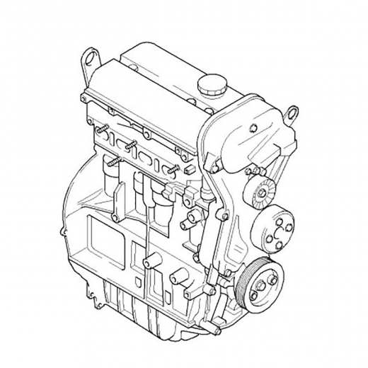 Двигатель контрактный Ford 1,6L FYJ