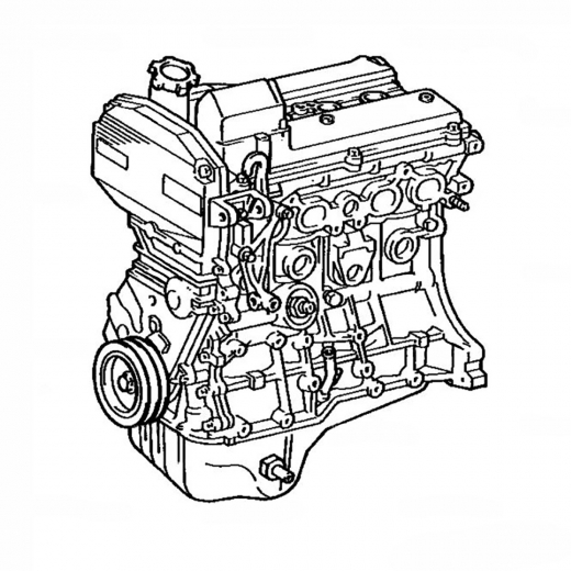 Двигатель контрактный Toyota 2,0L 3S-GE VVT-i '97-'99 Red Top, свап-комплект, 2WD