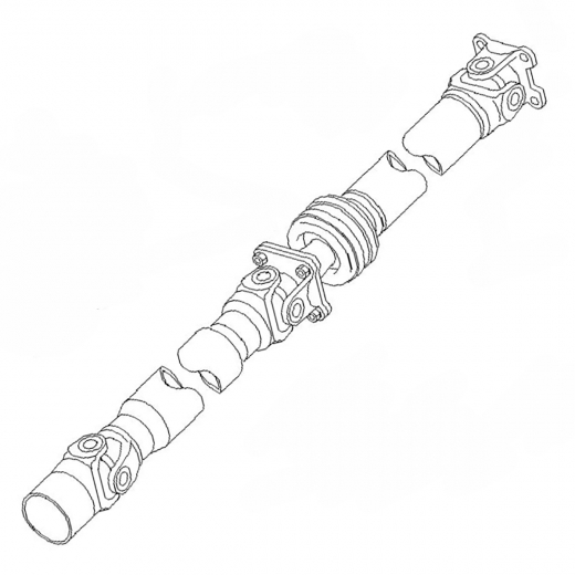 Карданный вал Nissan Elgrand '02-'10 (VQ35DE, VQ25DE) 2WD задний контрактный