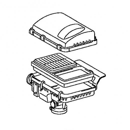 Корпус воздушного фильтра Toyota Prius '03-'09 (1NZ-FXE) контрактный