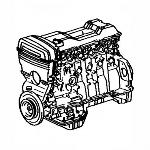 Двигатель контрактный Toyota 2,5L 1JZ-GE '88-'96, свап-комплект, 2WD