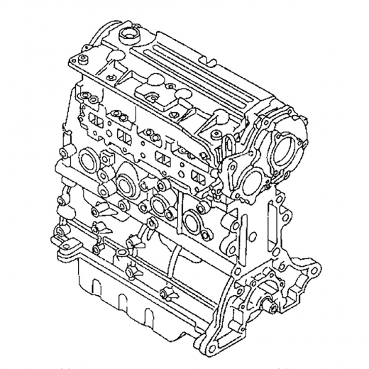 Двигатель контрактный Mazda 2,0L RF-TE (электронный тнвд)