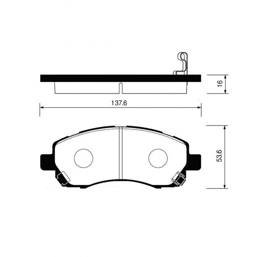 Колодки тормозные передние Kashiyama D7068H дисковые