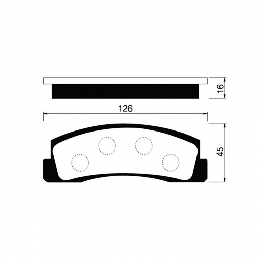 Колодки тормозные передние Madfil PN0230 дисковые