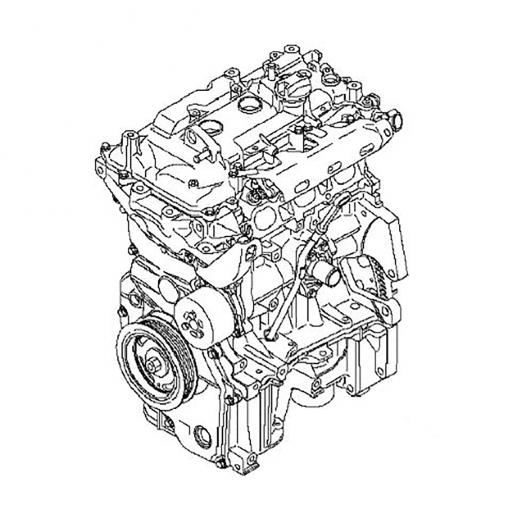 Двигатель контрактный Nissan 1,2L HR12DE