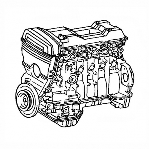 Двигатель контрактный Toyota 2,5L 1JZ-GE VVT-i, свап-комплект, 2WD
