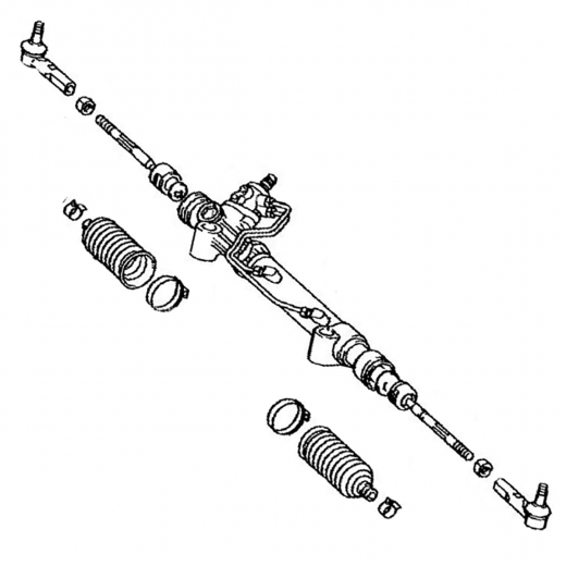 Рейка рулевая Toyota Land Cruiser Prado/ Hilux Surf '02-'09 контрактная правый руль 