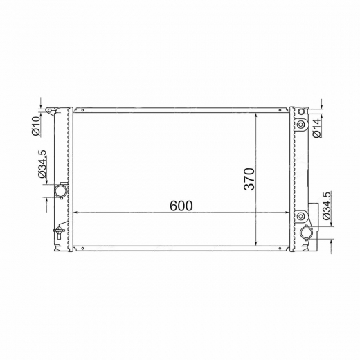 Радиатор охлаждения Toyota Mark X Zio '07-'13/ Blade '06-'12 (2AZ-FE) CVT контрактный в сборе