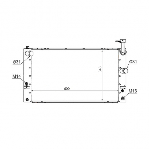 Радиатор охлаждения Toyota Prius '03-'09 (1NZ-FXE) CVT контрактный в сборе