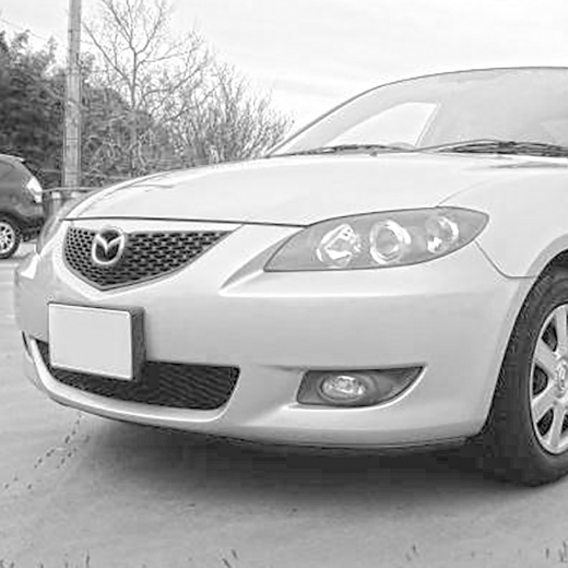 Бампер передний Mazda 3/ Axela '03-'06 без омывателя фар (Китай) Sedan