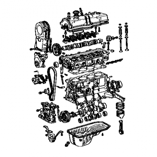 Двигатель контрактный Toyota 2,0L 1G-EU