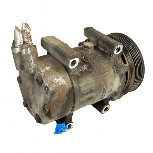Компрессор кондиционера Peugeot 207 '06-'17/ 206 '98-'12/ 307 '00-'07/ Citroen C3 '02-'17/ C4 '04-'09/ Picasso '06-'13/ C5 '01-'08 (KFU, KFW, NFU, KFX, 9HY, RFK, HFX, 8HX, RFN) контрактный