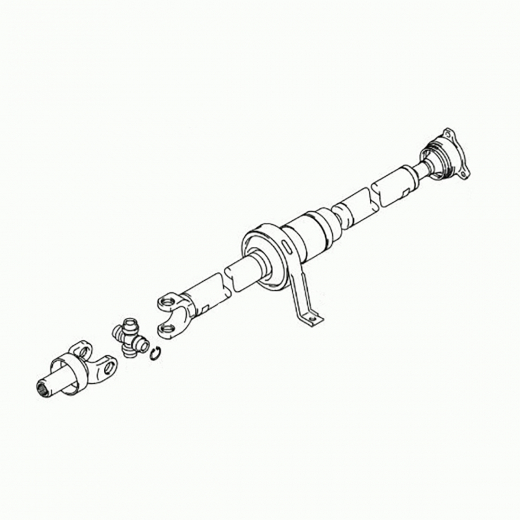 Карданный вал Suzuki Grand Escudo/ Grand Vitara '00-'03 (H27A) AT 4WD задний контрактный