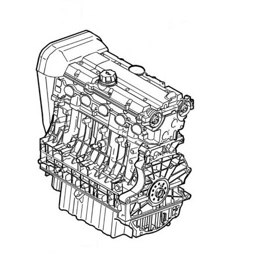 Двигатель контрактный Volvo 2,4L B5244S