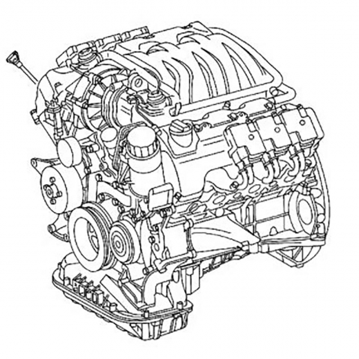 Двигатель контрактный Mercedes-Benz 3,2L 112.944